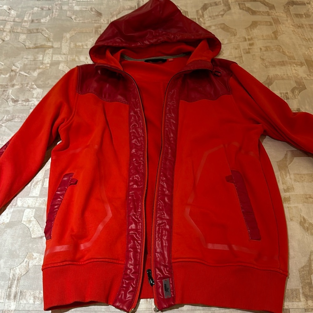 Puma zip up jacket with hoodie